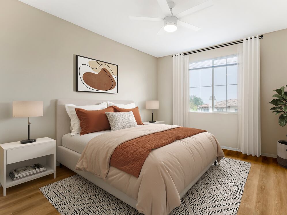 Classic Package II bedroom with hard surface flooring