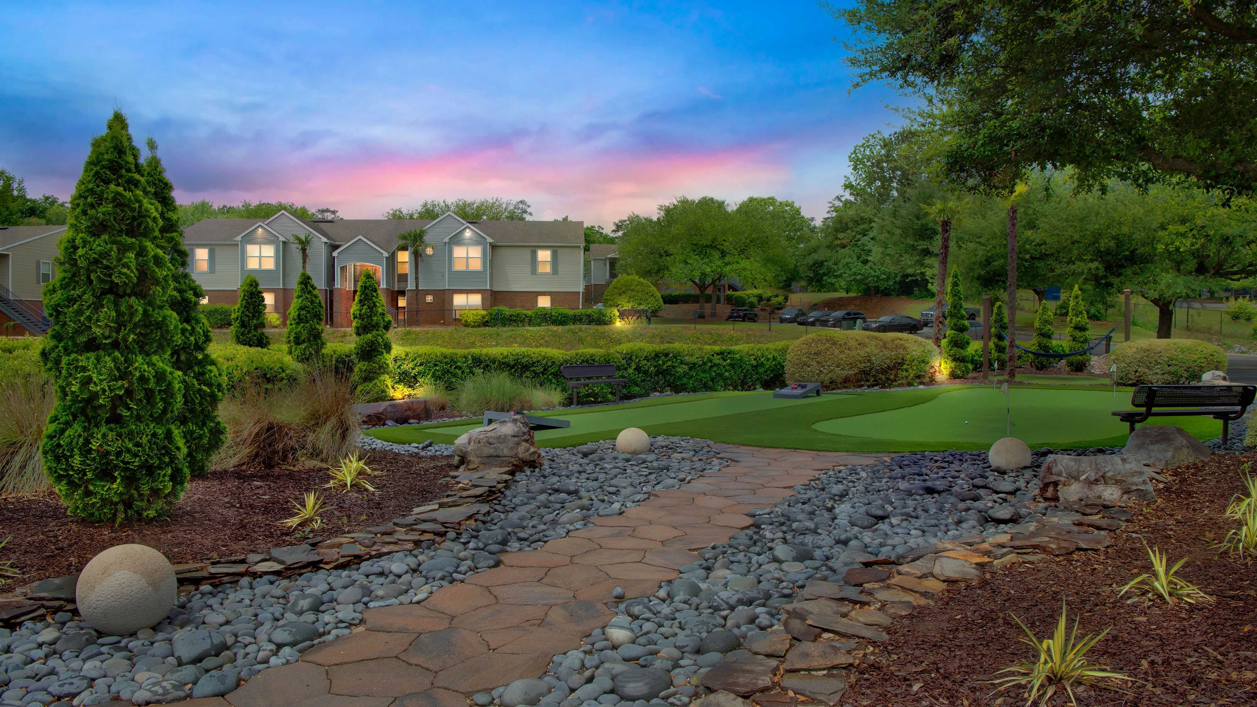 Immerse yourself in the picturesque setting of our community, surrounded by vibrant hues and natural beauty. 