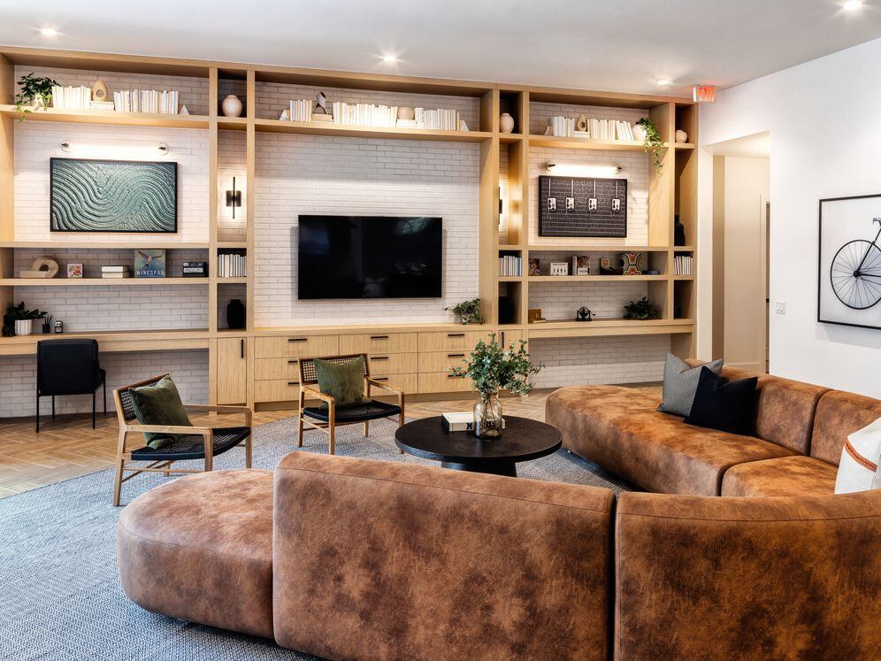 Lounge with multiple seating areas