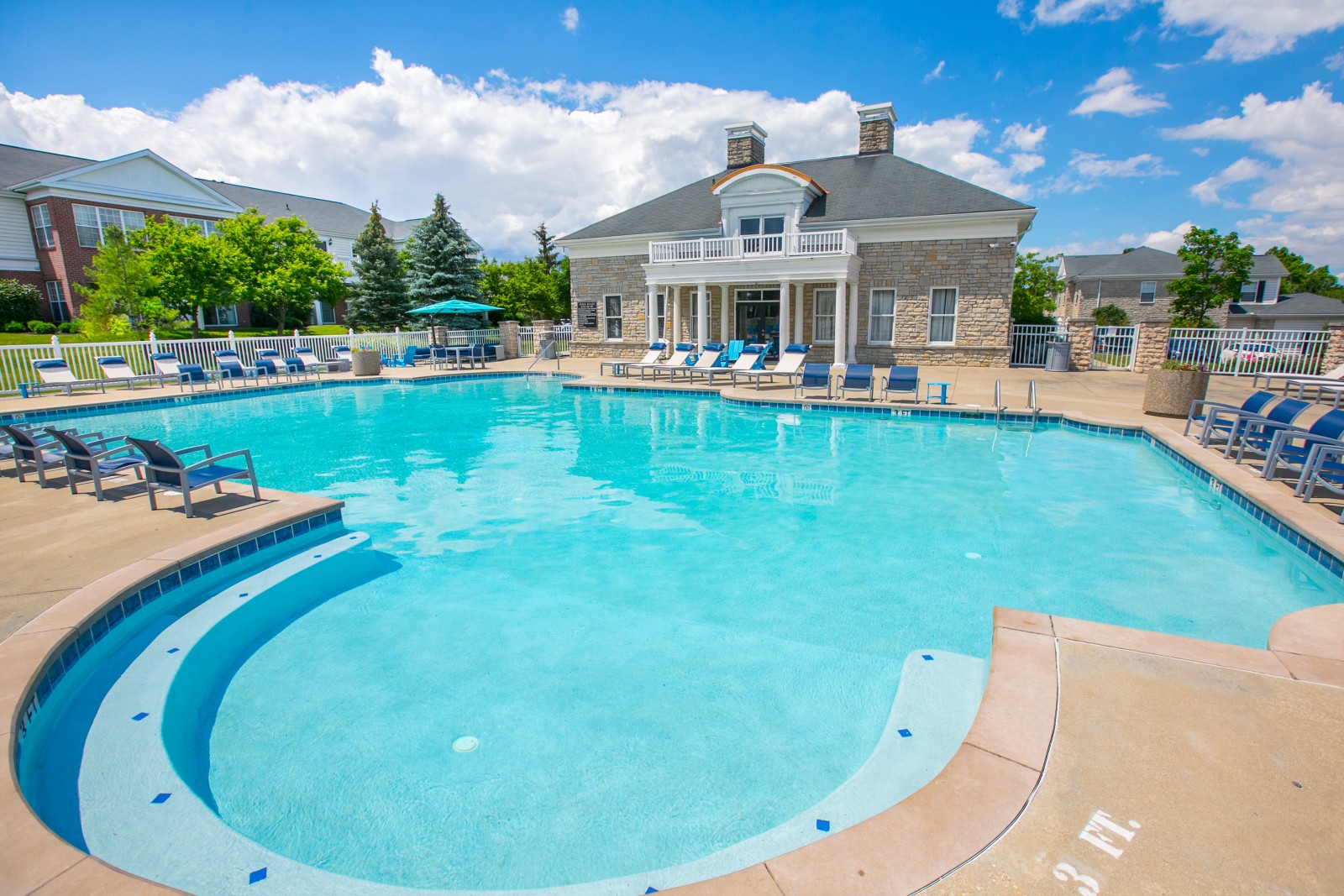 Swimming pool at The Residence at Barrington in Aurora, Ohio