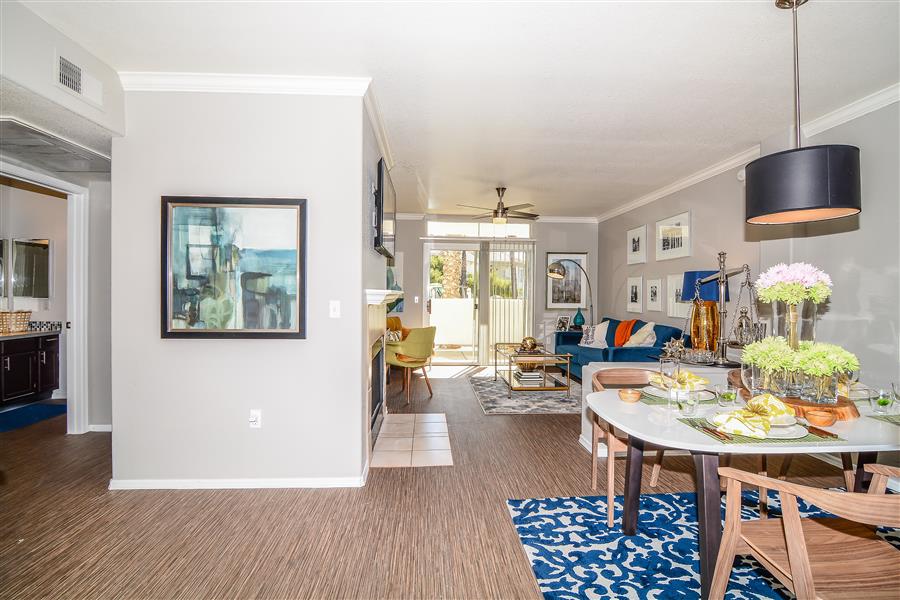 Open Concept Living and Dining Space