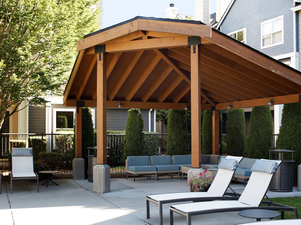 Sundeck with lounge seating