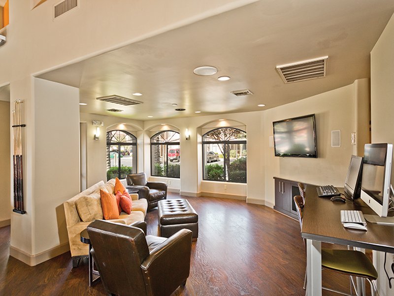 Meet up with friends in the clubhouse