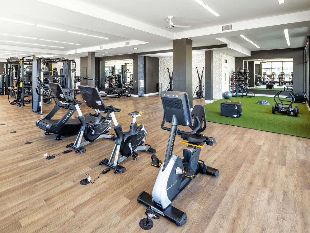 Phase I fitness center with cardio equipment