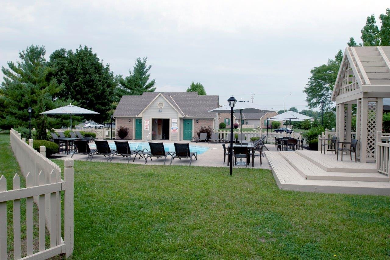 Sparkling Pool with Resort Style Furniture