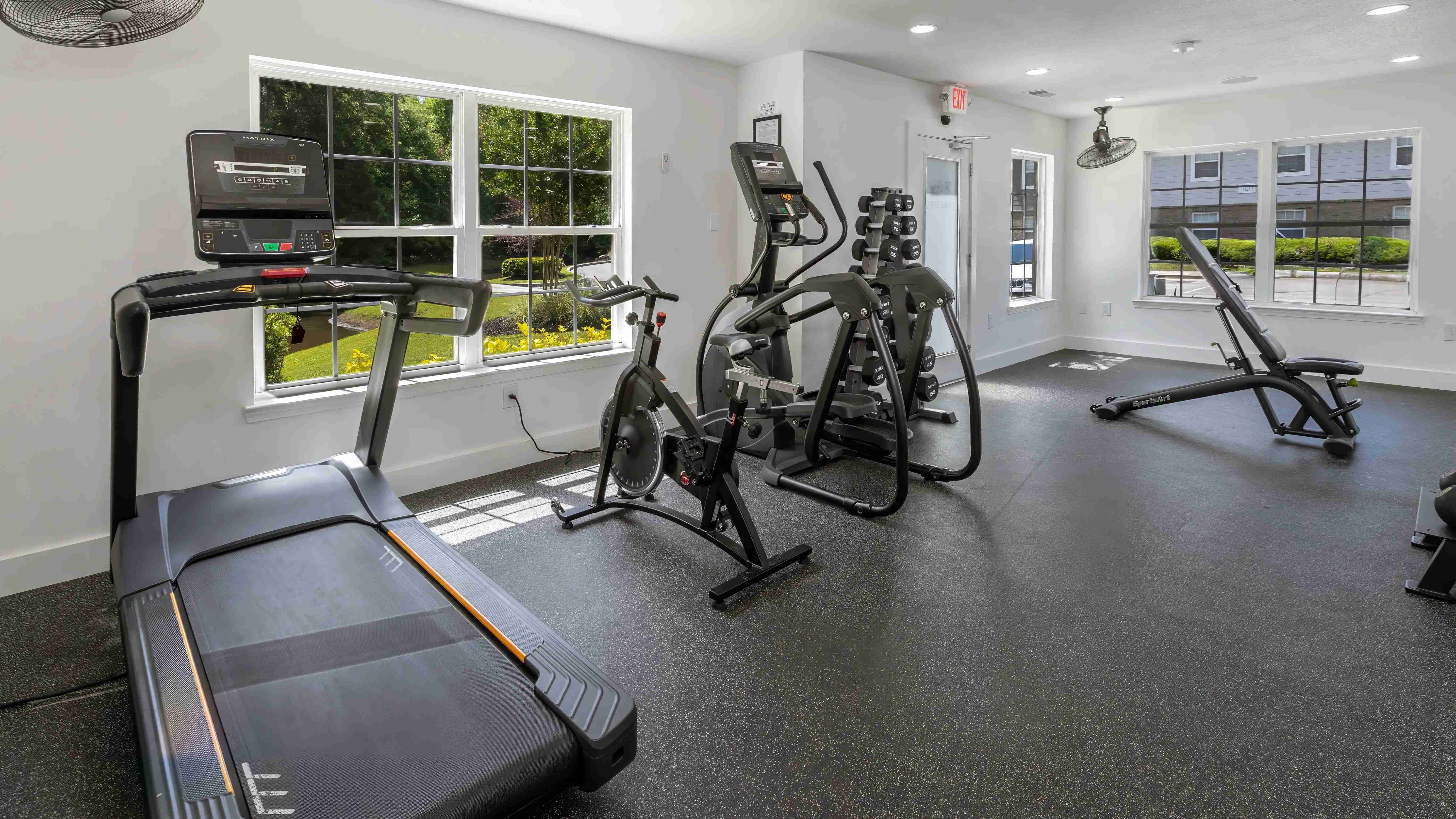 Break a sweat in our fully equipped fitness center! 