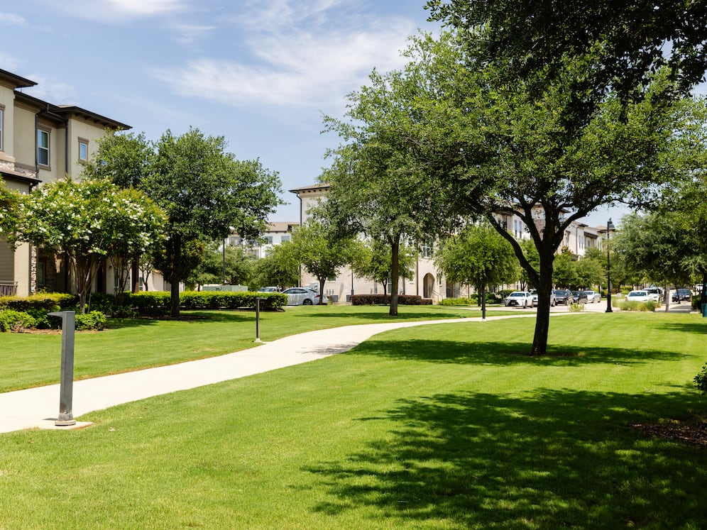 Lush courtyards and green spaces