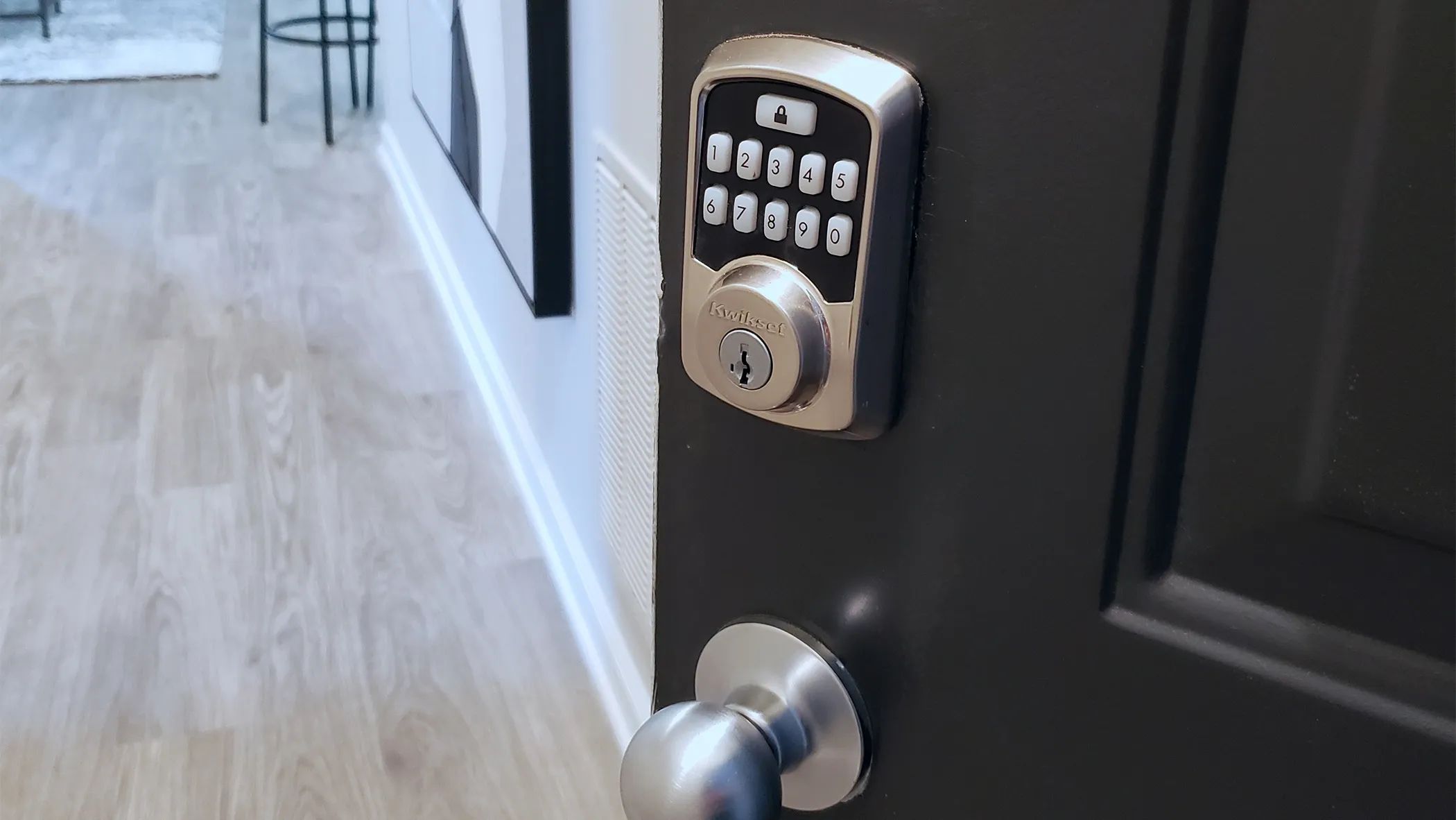 Enjoy keyless entry with our Kwikset smart lock system!
