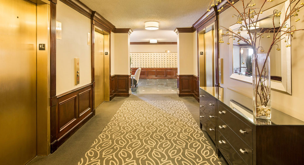 Hallway |Elevators| Mailboxes