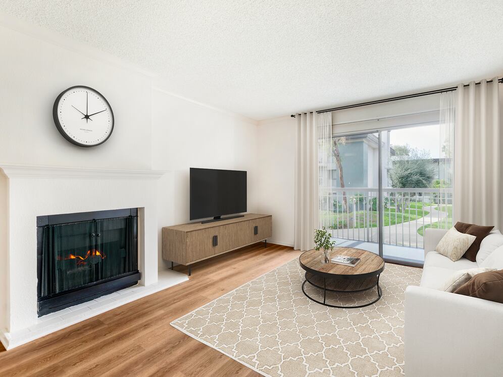 Classic Package II living room with hard surface flooring