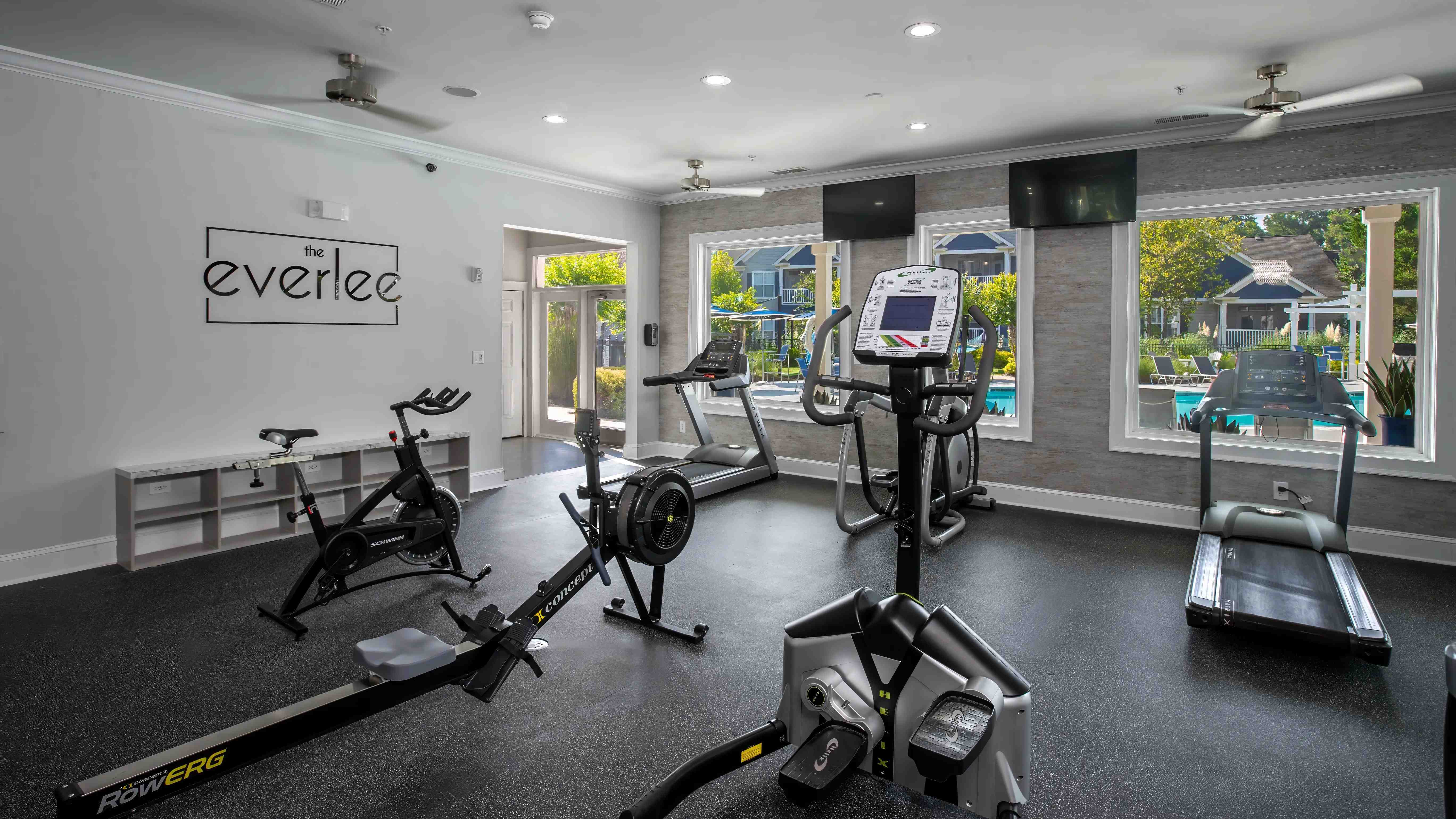 Picture this…an elevated fitness journey working out with a scenic backdrop overlooking our beautiful pool deck. 