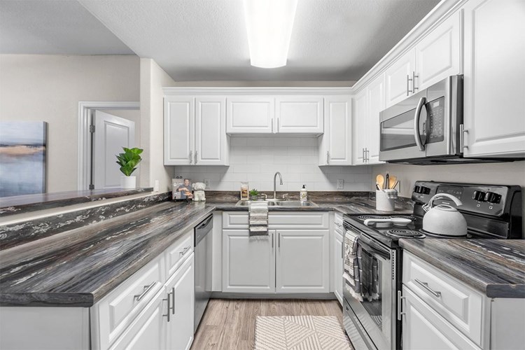 Enjoy stainless steel appliances when you choose our premium renovation package.