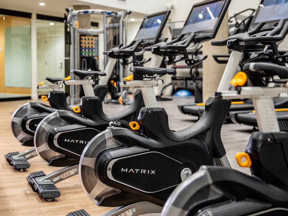 Fitness center with cardio equipment