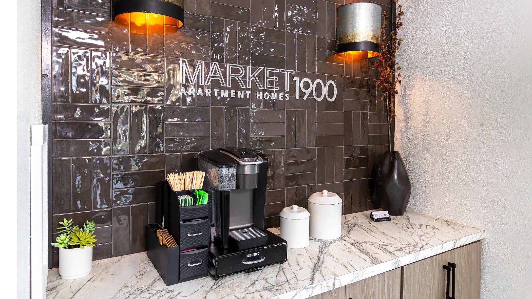 Relish complimentary coffee or tea while connecting with our on-site management team.