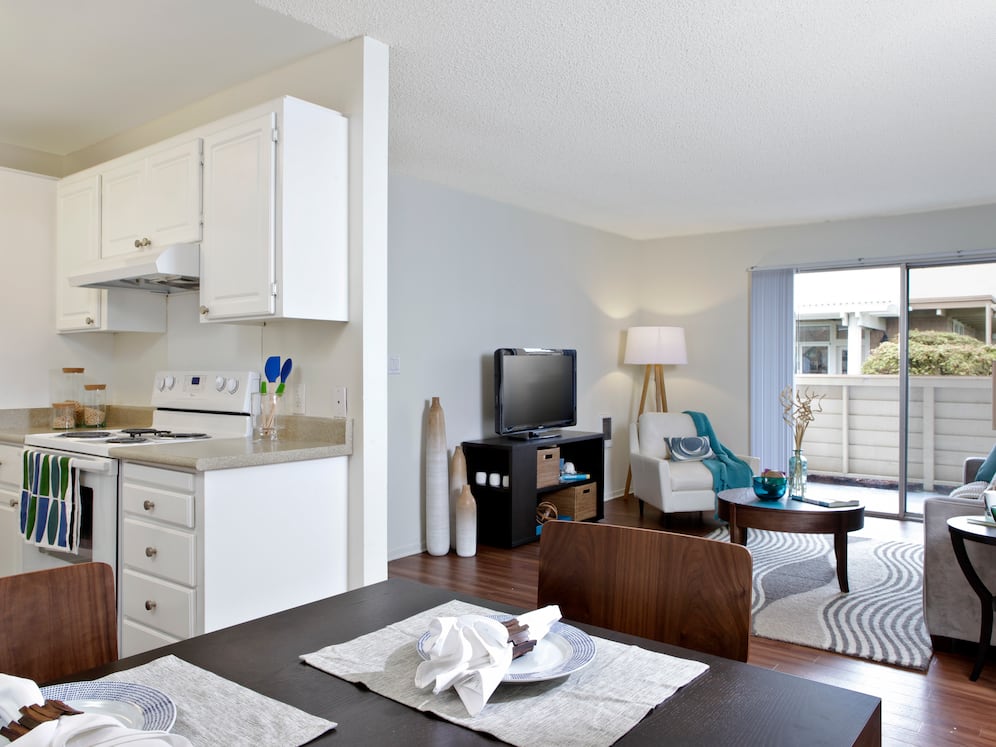 Classic Package I kitchen, dining, and living room