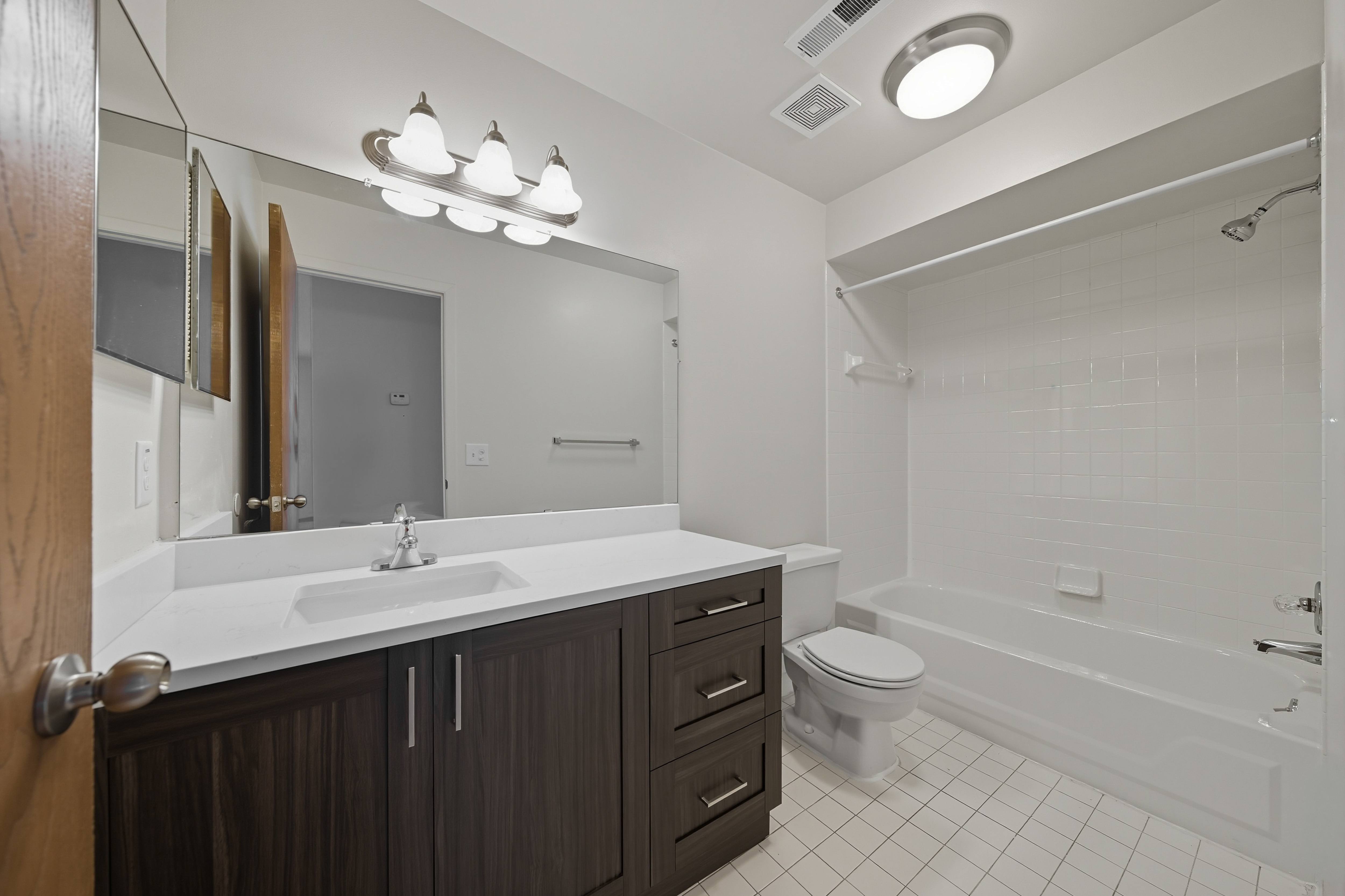 Spacious Bathroom at Franklin River Apartments in Southfield, MI