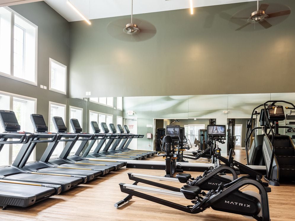 Fitness center with cardio equipment