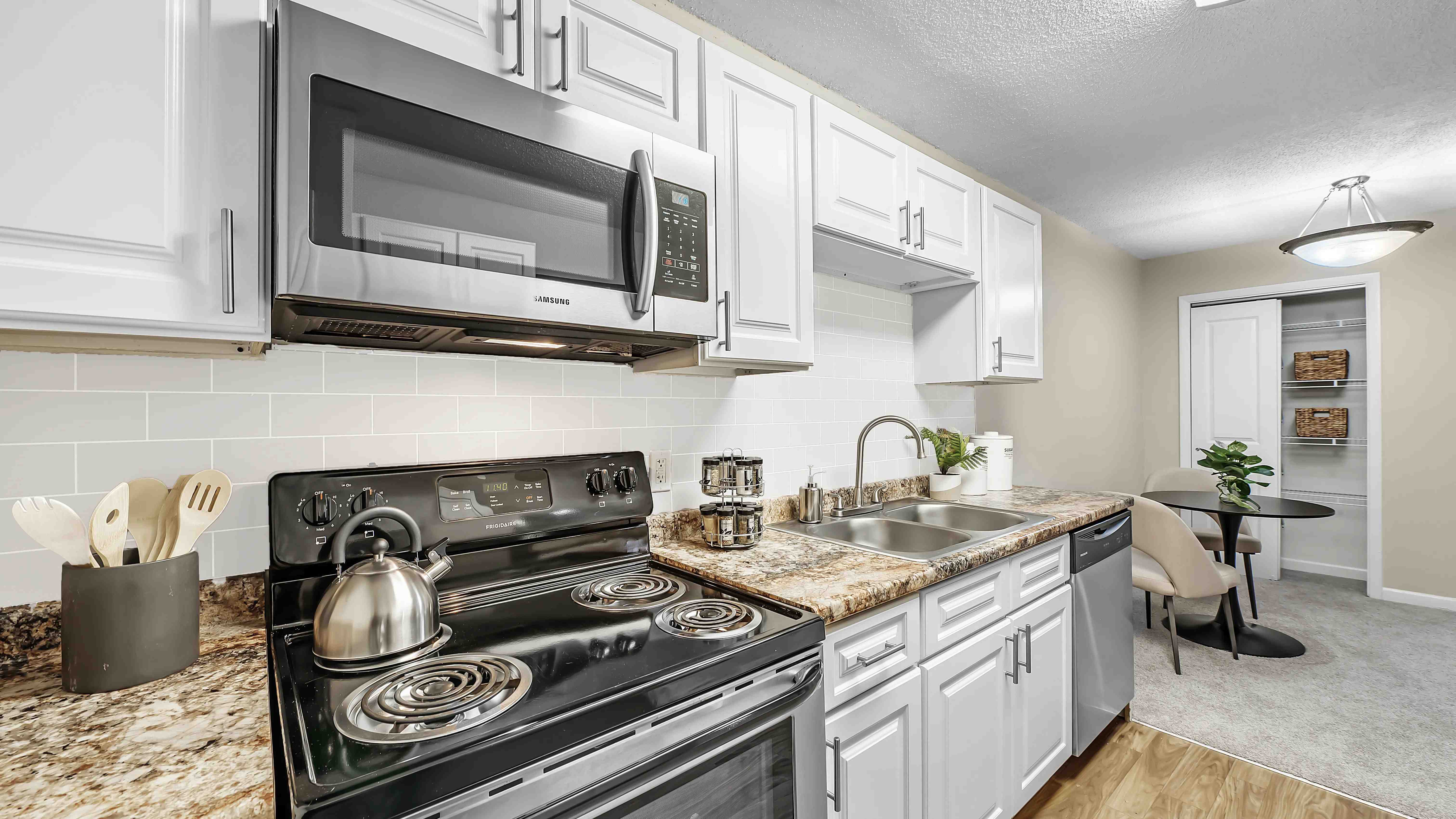 Sleek and modern, our fully-equipped, stainless-steel kitchens redefine culinary elegance. 