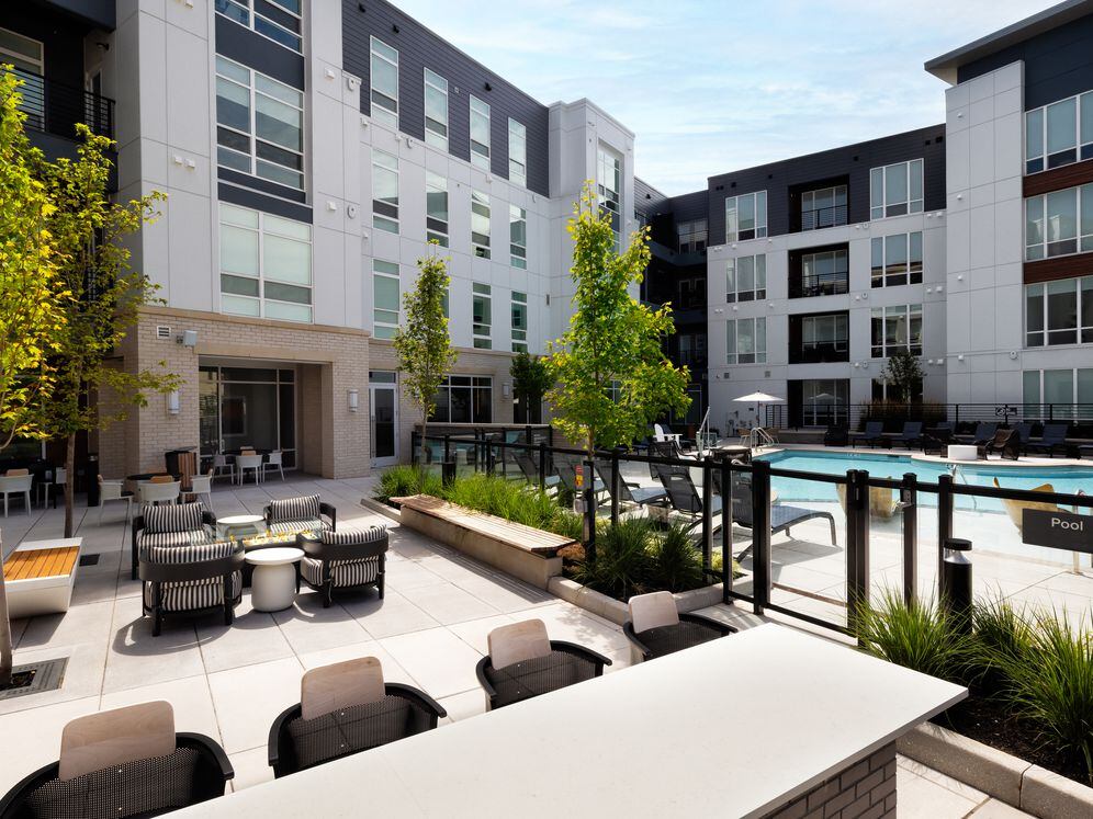 South Building Courtyard and pool area