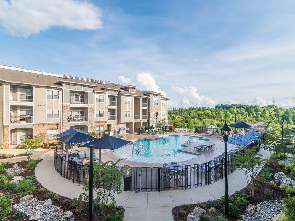 Courtyard with swimming pool and sundeck