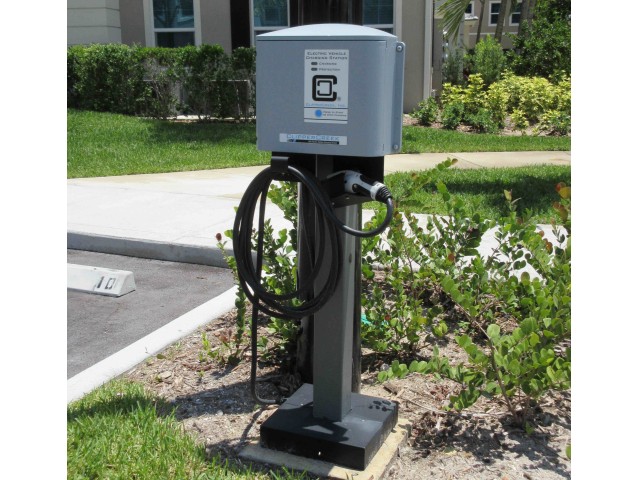 Electric car charging station