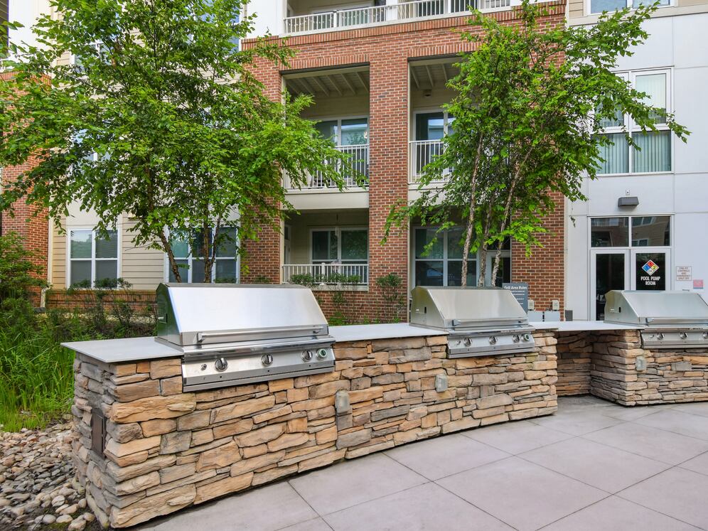 Hunt Valley - Courtyard with barbecue grills