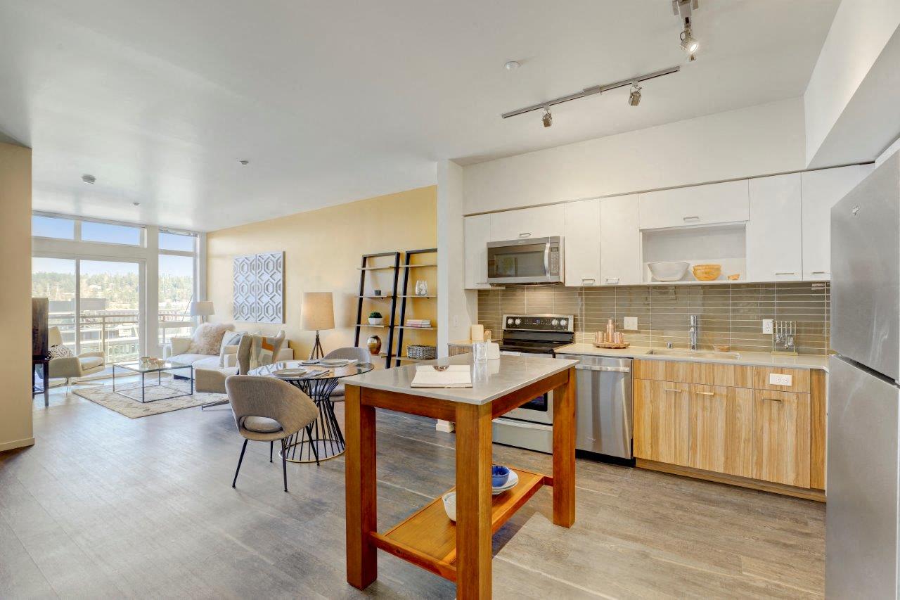 Sparc Apartments Model Kitchen and Dining Area
