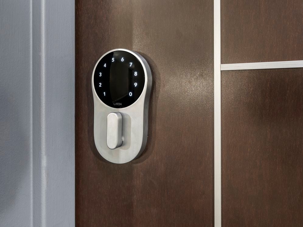 Keyless apartment entry via Latch lock