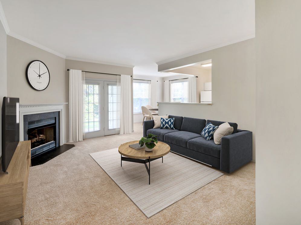 Classic Package I living room with carpet