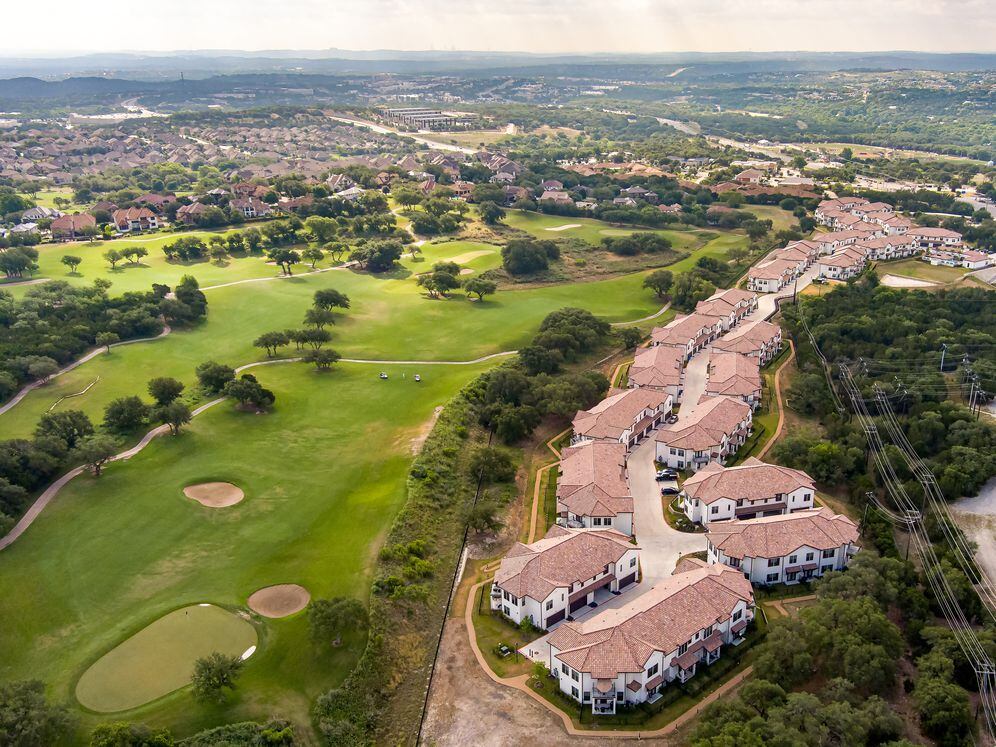Building exterior with golf course views