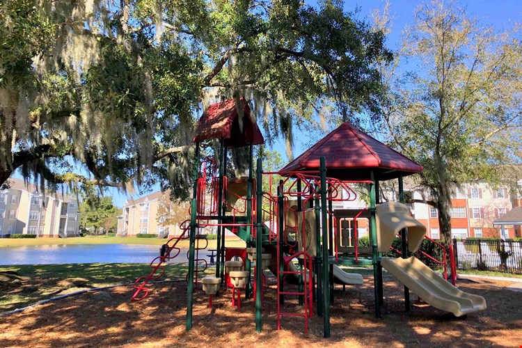 Discover boundless fun at Eagle's Pointe with our vibrant on-site playground. It's not just a playground; it's a place where your little ones create unforgettable memories.