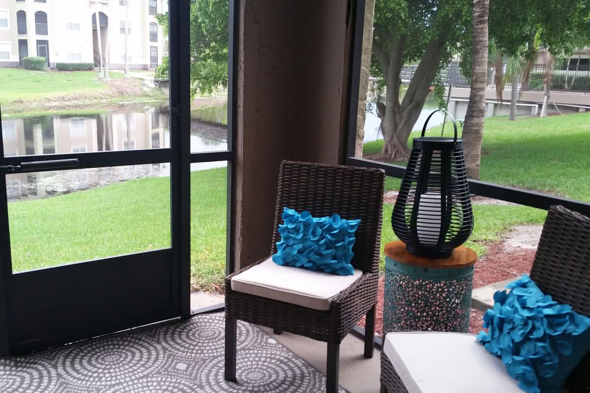 Enjoy your morning coffee in your private screened-in patio or balcony. Itâ€™s the perfect way to enjoy the South Florida lifestyle all year long!