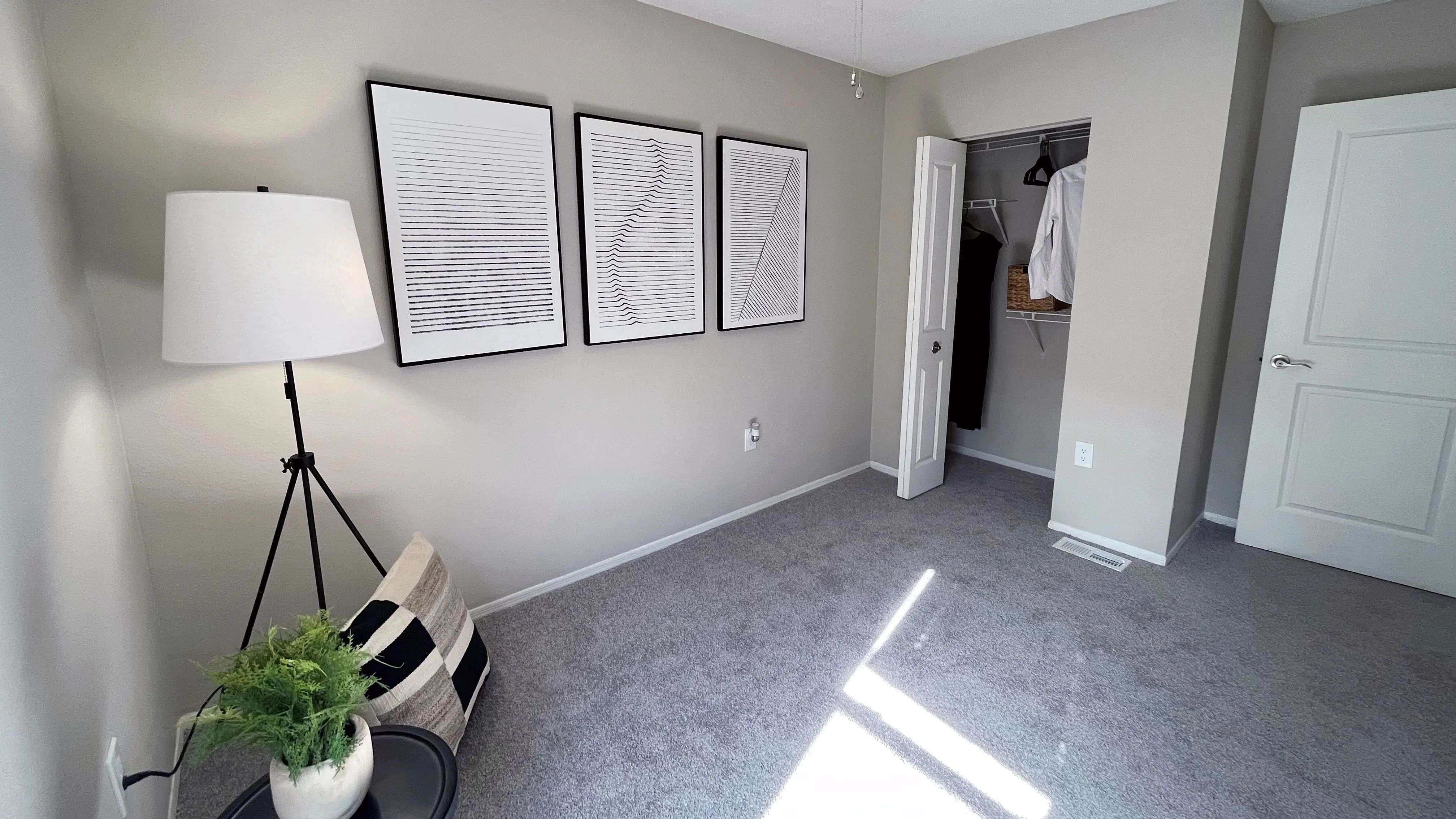 Oversized bedrooms with curated closet space for the ultimate wardrobe haven. 