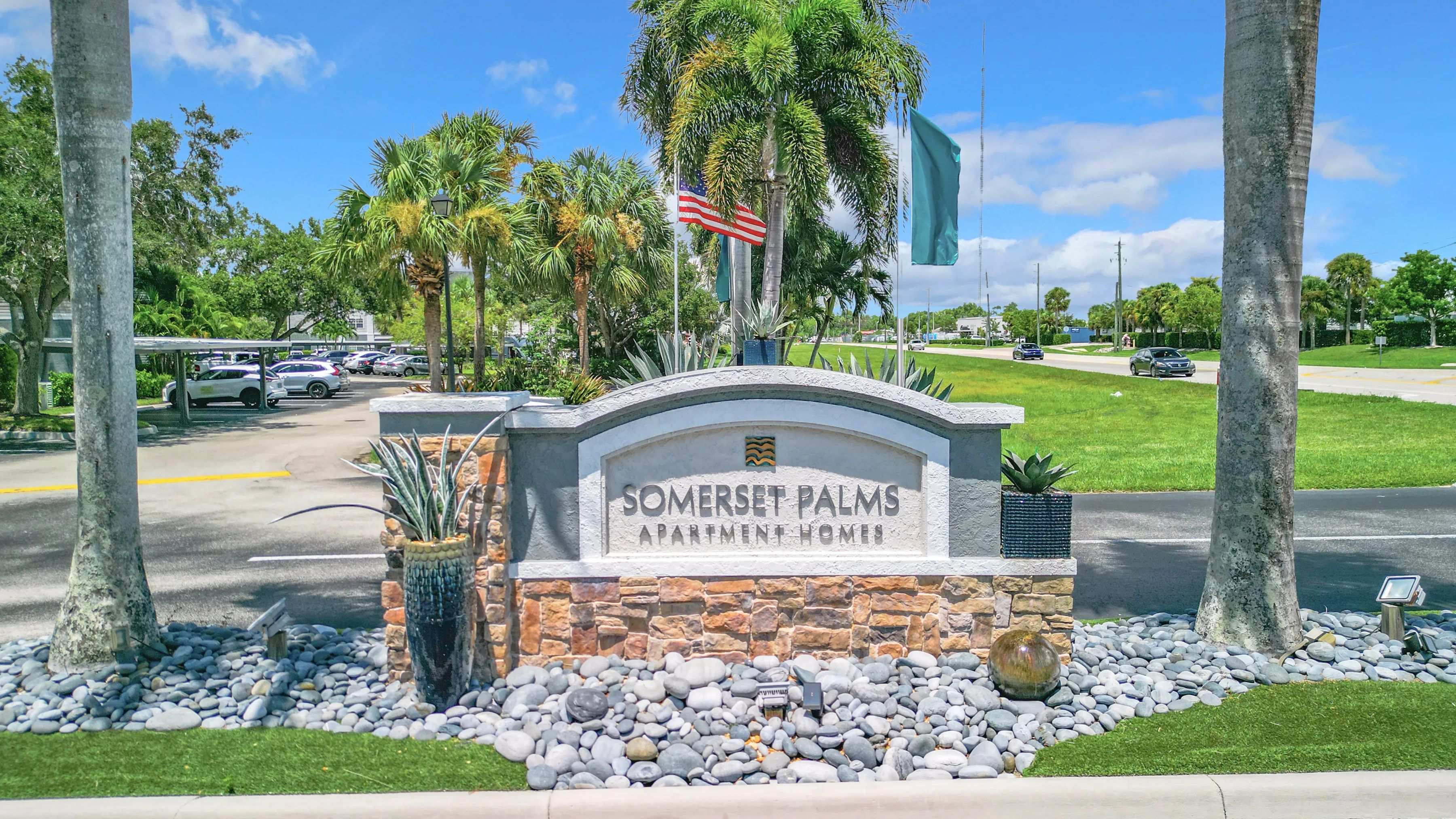 Welcome home to Somerset Palms and enjoy our beautifully landscaped grounds, offering a warm and inviting atmosphere.
