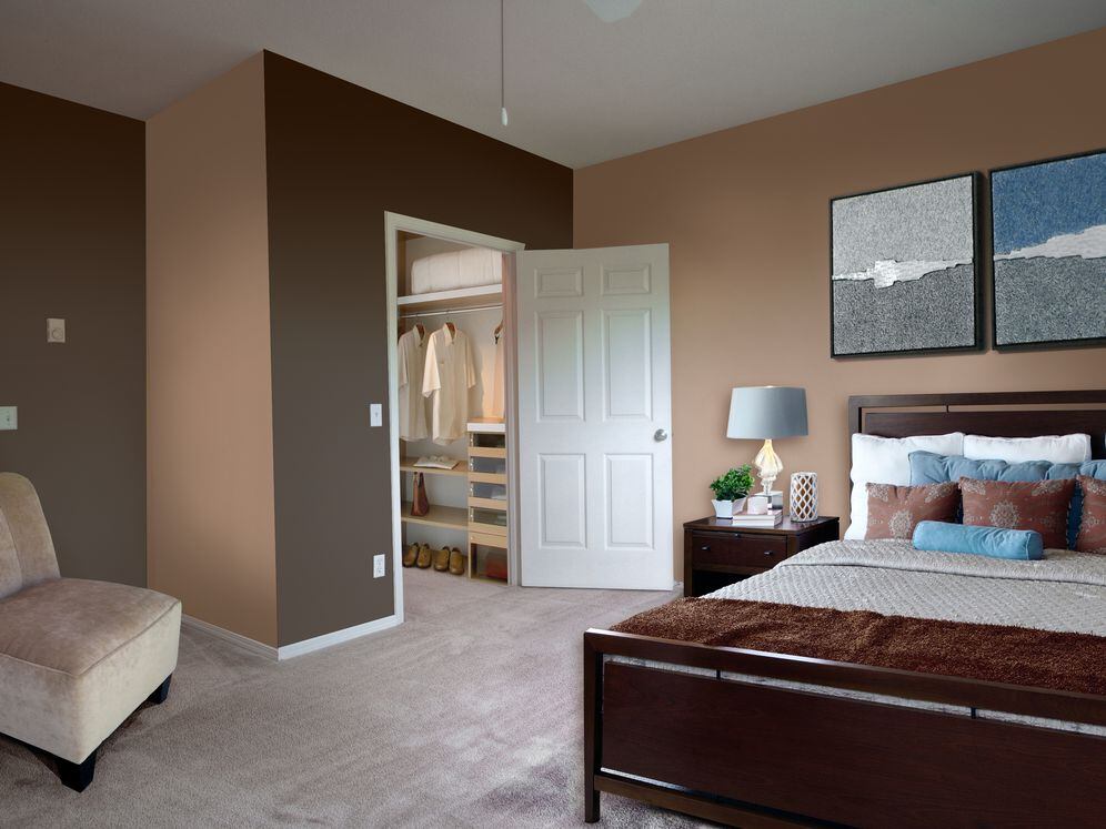 Classic Package I bedroom with carpet (in select homes)