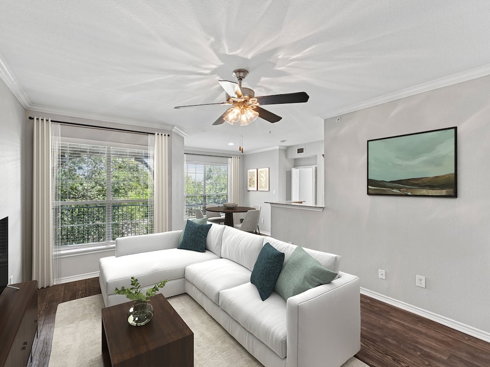 Classic Package I living room with hard surface flooring (select homes)