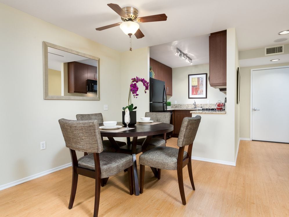 Classic Package I dining area with hard surface flooring
