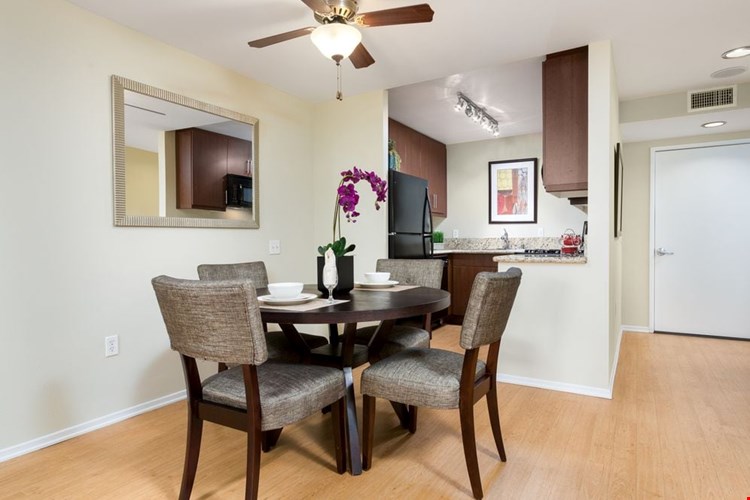 Classic Package I dining area with hard surface flooring