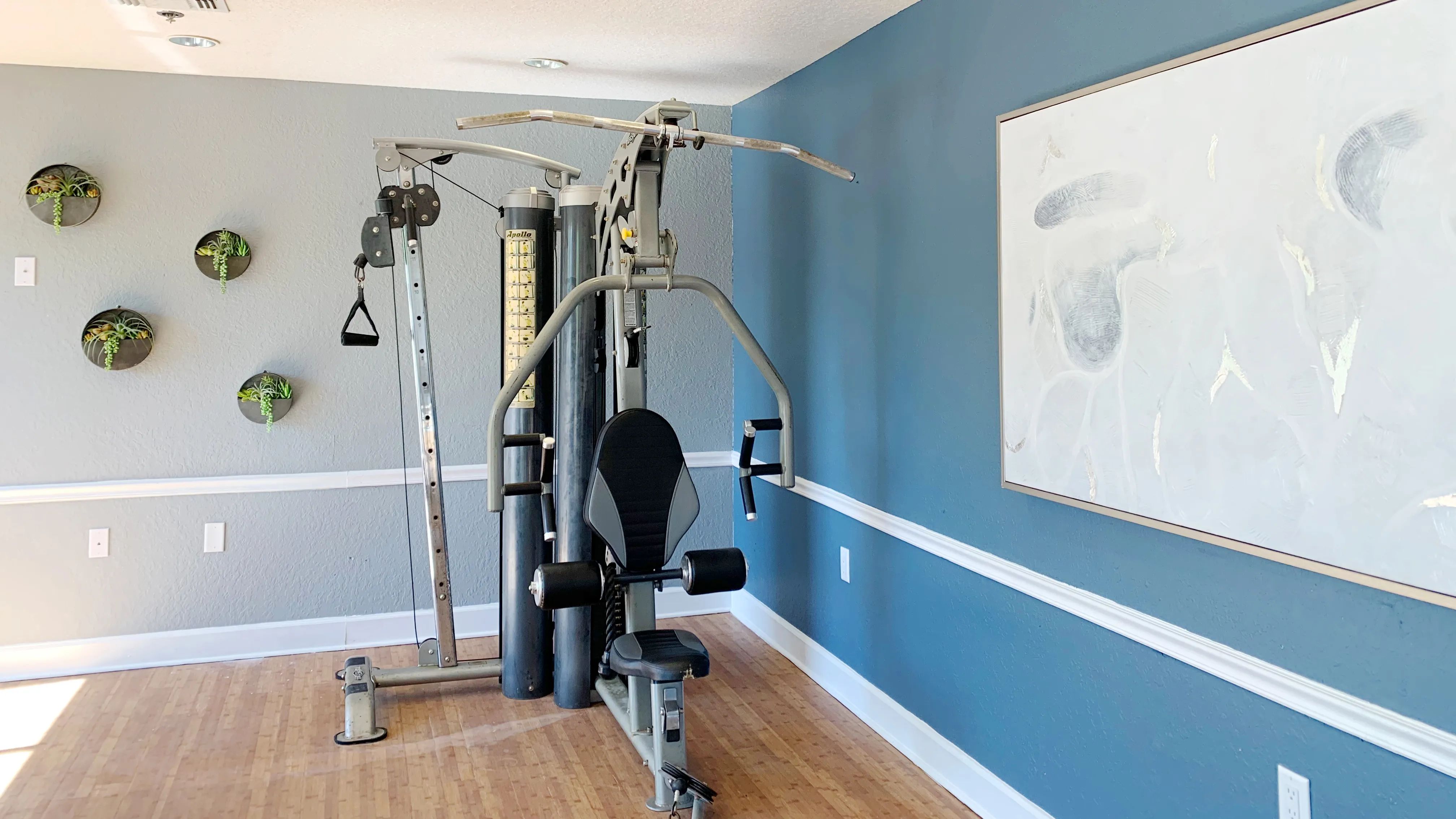 Get a full workout at our onsite fitness center, complete with cardio and strength training equipment!