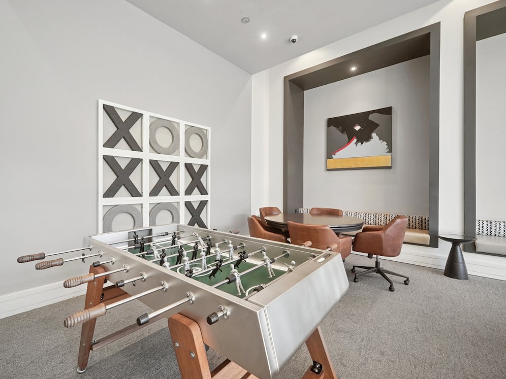 Game room with foosball