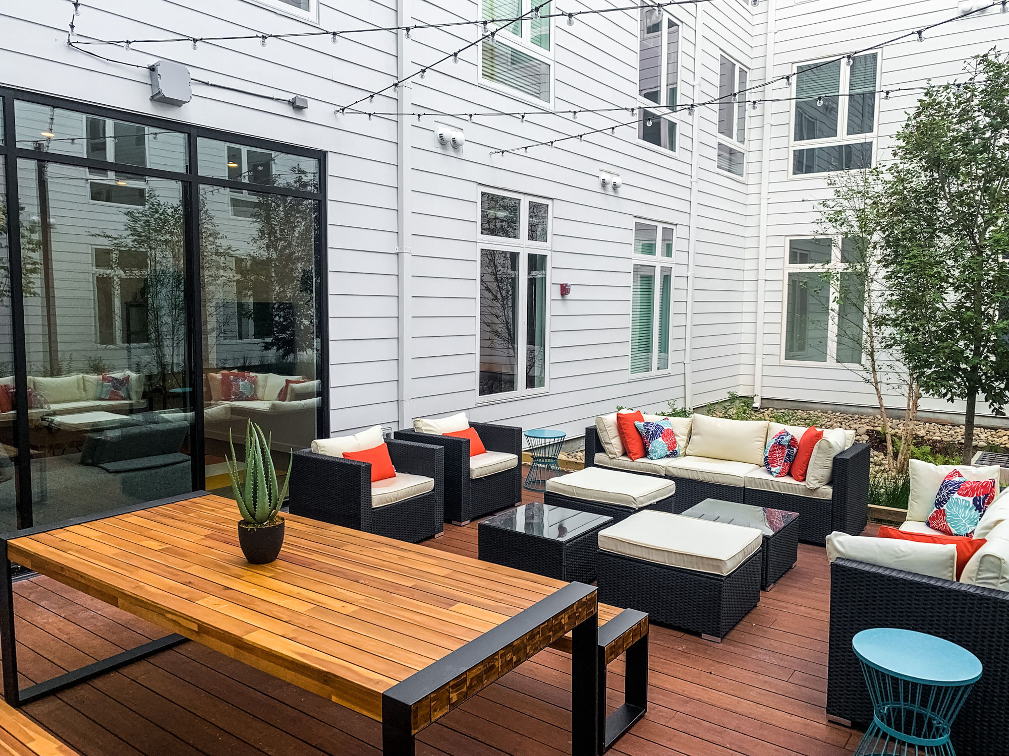 Community Zen Garden located on the first floor