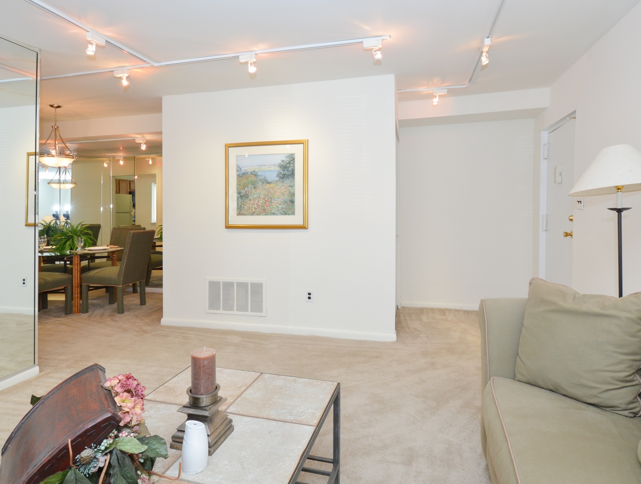 Sample Living and Dining Rooms