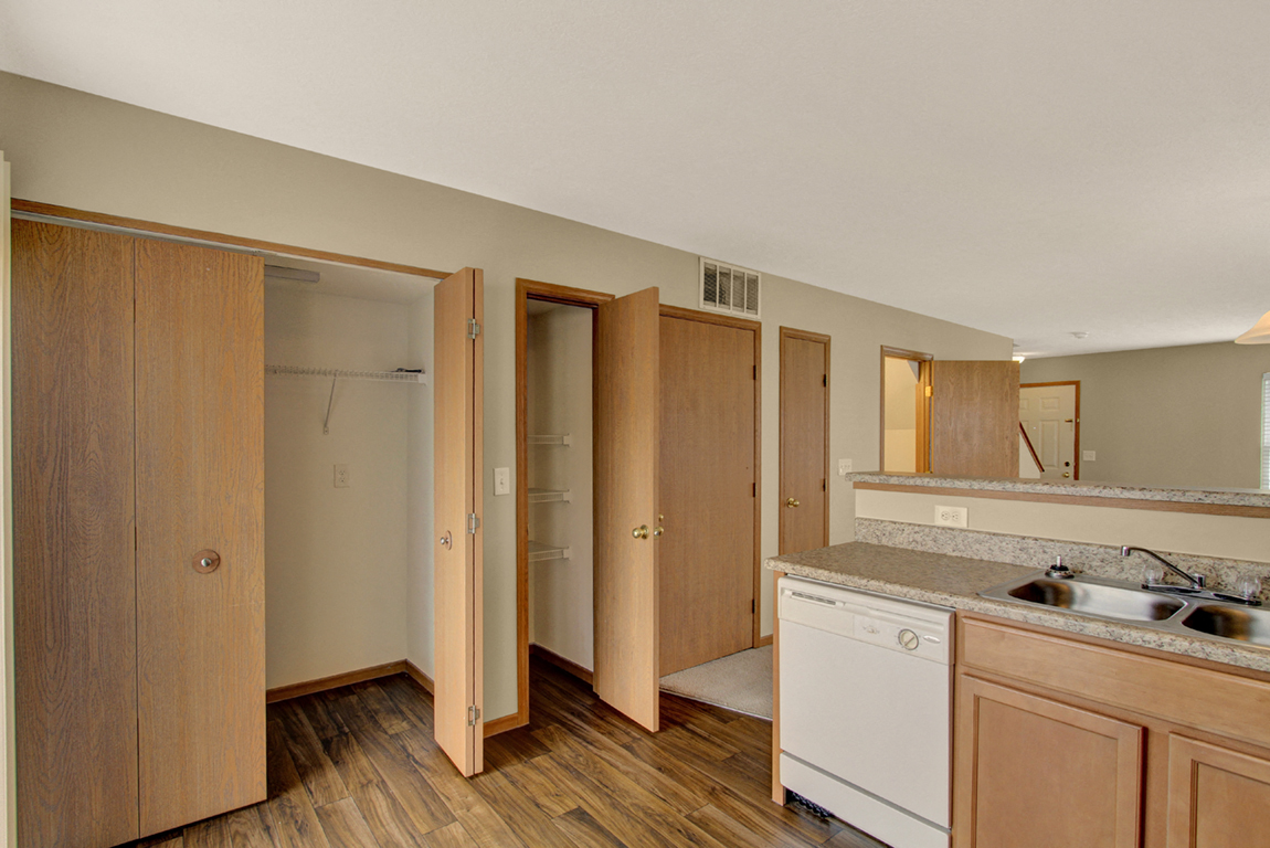 Townhome Washer/Dryer Connections and Pantry