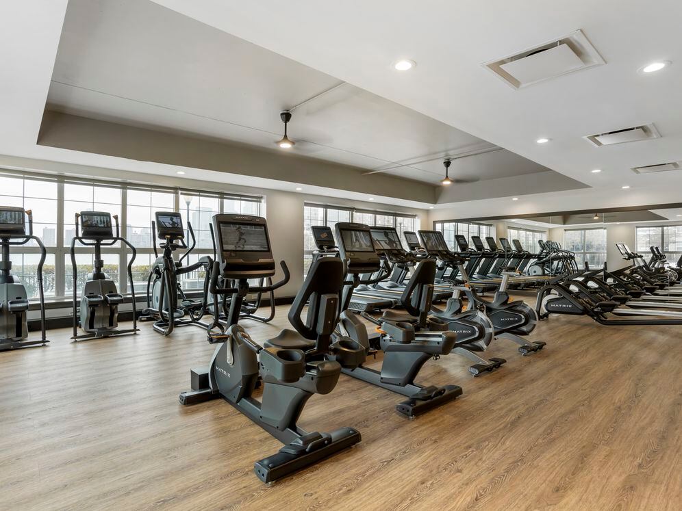 Fitness center with cardio equipment
