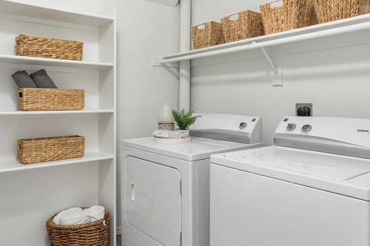 All apartment homes come with a full-size washer and dryer already in the apartment! 