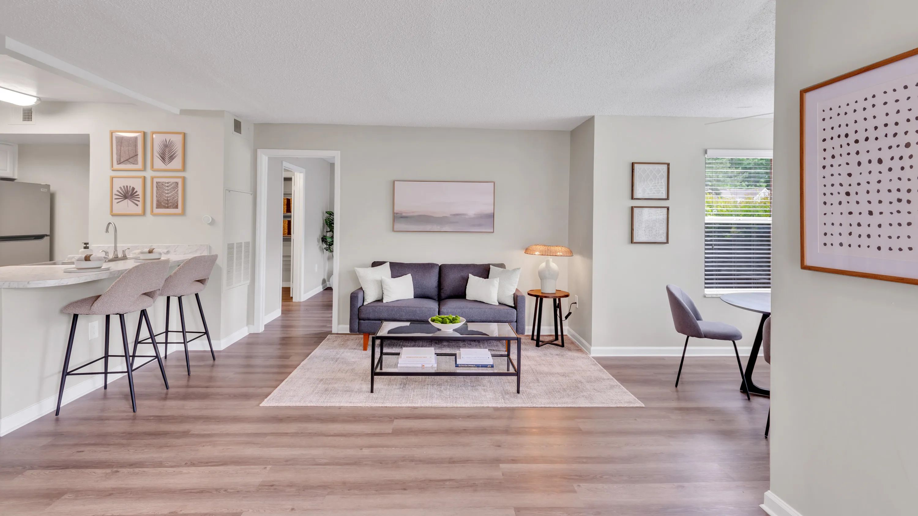 Rejoice in radiant living spaces, a perfect setting to balancing relaxation and entertainment in a space that delights.