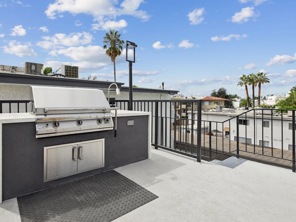 Rooftop terrace with BBQ grills