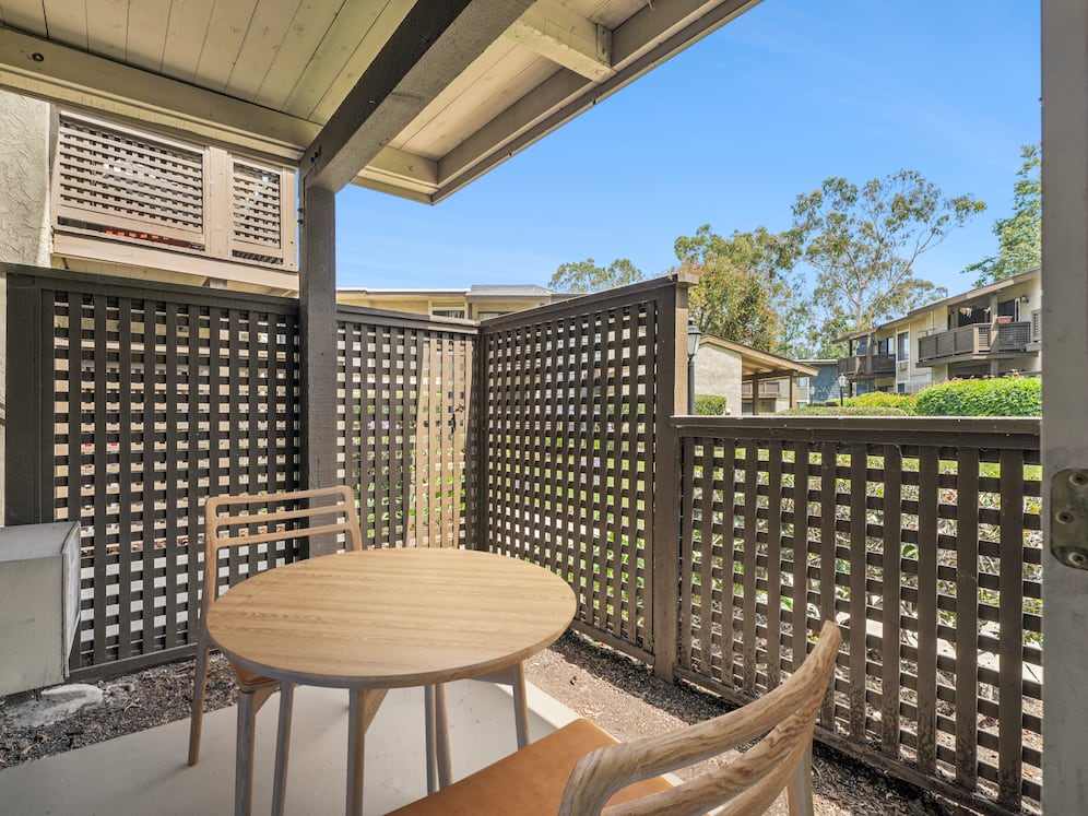 Private patio