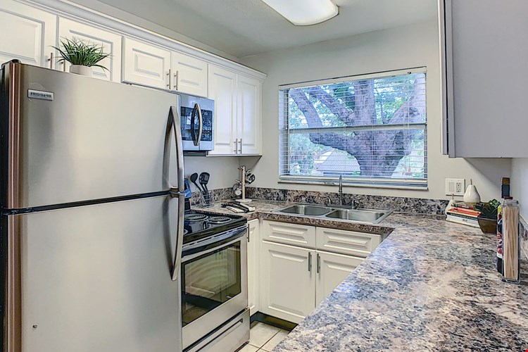 Master the art of cooking with our upgraded stainless steel appliances, adding a touch of elegance to your kitchen.
