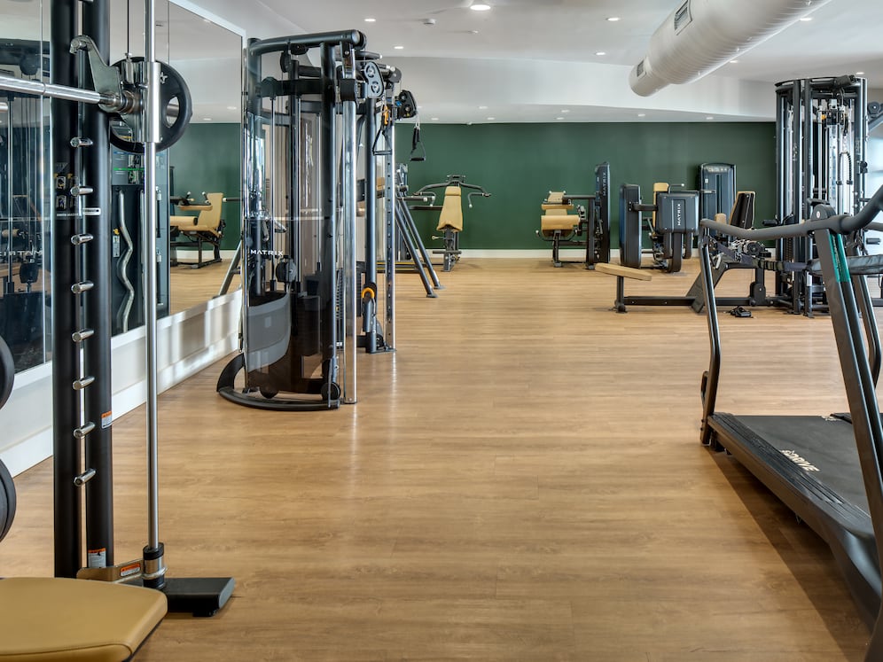 State-of-the-art fitness center with strength equipment